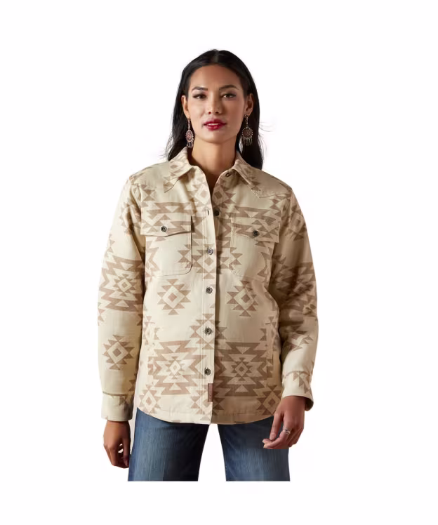 Women's Ariat Clovis Insulated Shirt Jacket - Puebla Print