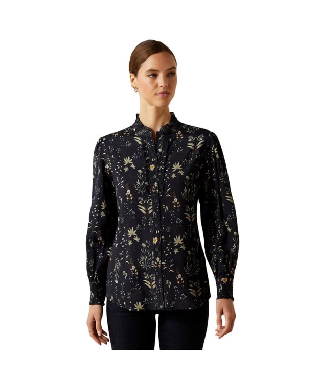 Women's Ariat Cricklade Country Blouse - Navy Floral Print