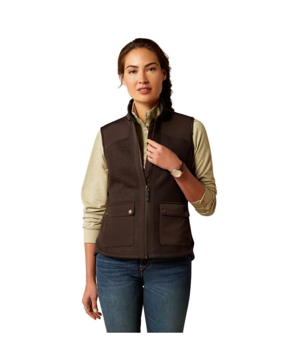 Women's Ariat Millbrae Wool Vest Gilet - Delicioso