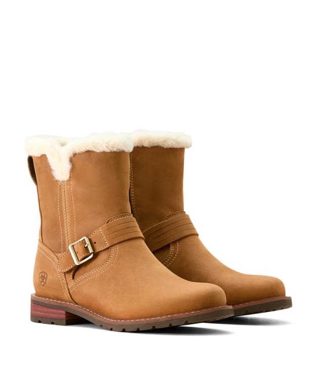 Women's Ariat Savannah Sherpa Lined Waterproof Boot - Carmel Tan