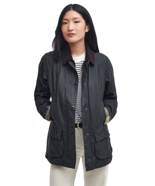 Women's Barbour Beadnell Waxed Jacket - Sage