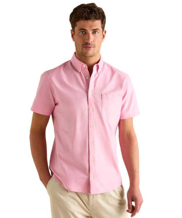 Men's Joules Short-Sleeved Oxford Shirt - Pink