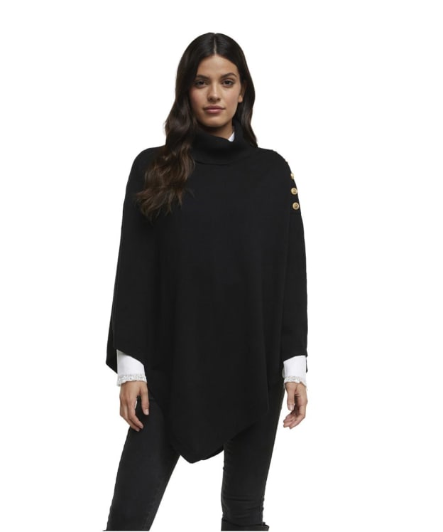 Women's Holland Cooper Roll Neck Knitted Cape - Black