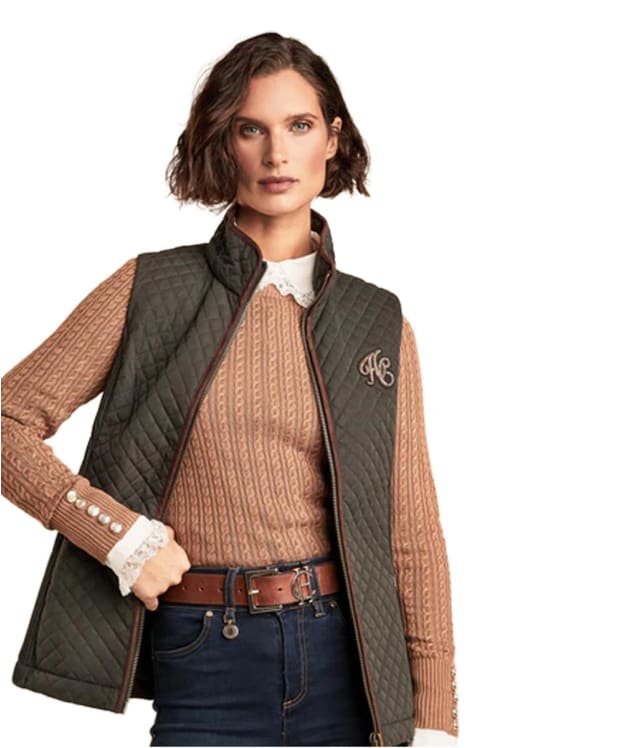 Women's Holland Cooper Cambridge Gilet - Dark Olive