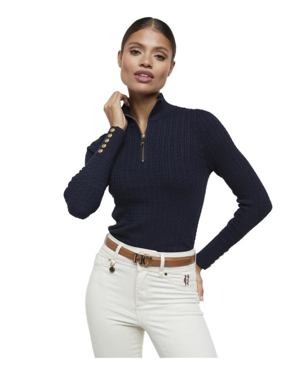 Women’s Holland Cooper Ava Half Zip Knit - Ink Navy