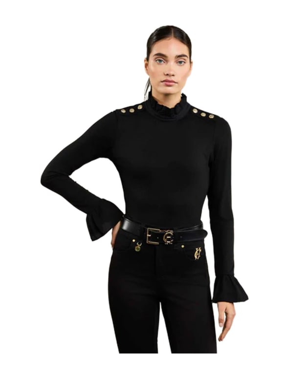 Women's Holland Cooper Lillibet Jersey T-Shirt - Black