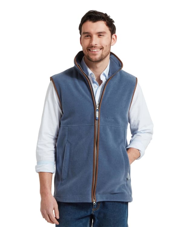 Men's Schoffel Oakham Fleece Gilet - Storm Blue