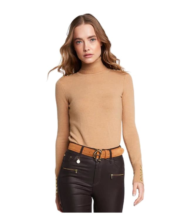 Women’s Holland Cooper Roll Neck Knitted Jumper - Dark Camel