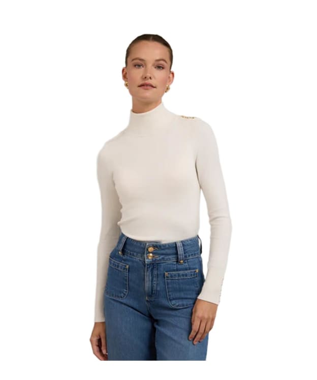 Women’s Holland Cooper Roll Neck Knitted Jumper - Cream