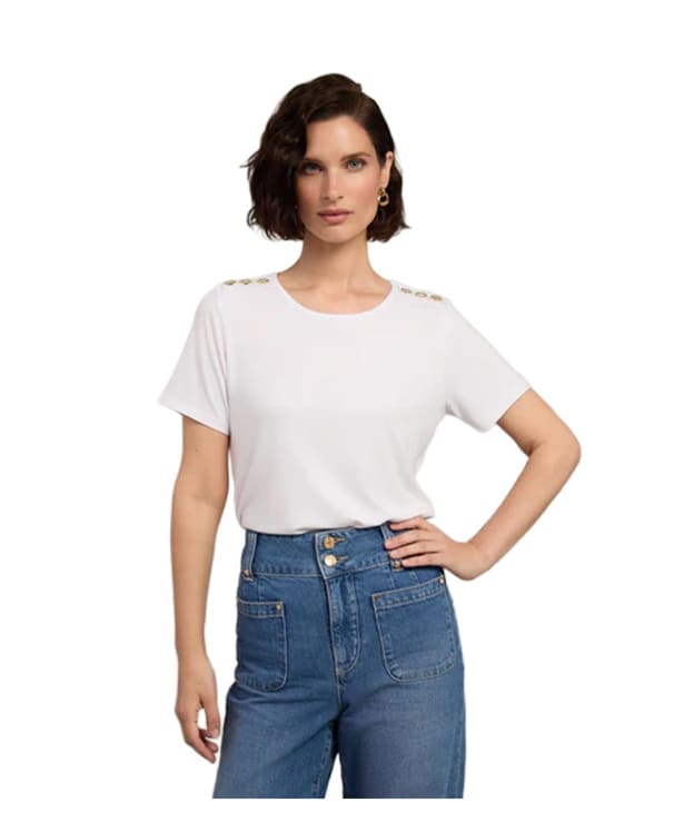 Women's Holland Cooper Relax Fit Crew Neck T-Shirt - White
