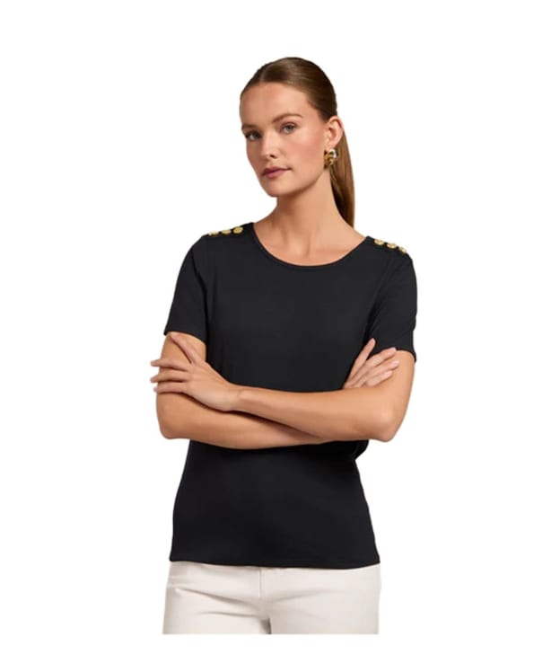 Women's Holland Cooper Relax Fit Crew Neck T-Shirt - Navy