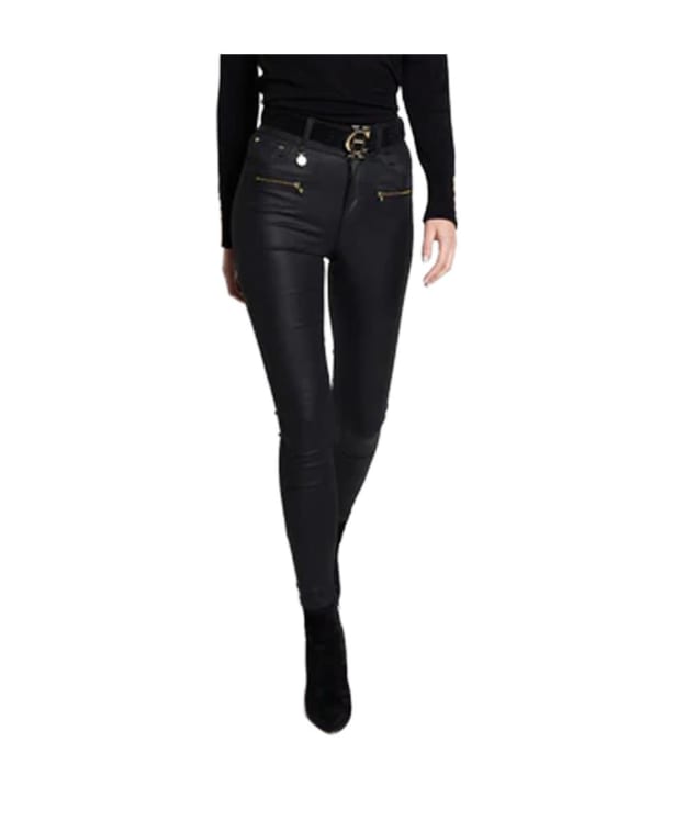 Women’s Holland Cooper Coated High Waist Skinny Jodhpur Jeans - Black