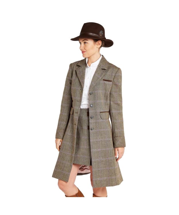 Women's Dubarry Blackthorn Water-Repellent Tweed Coat - Woodrose