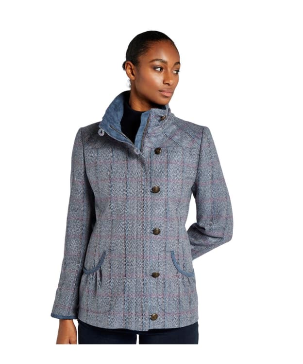 Women's Dubarry Bracken Water-Repellent Tweed Jacket - Denim Haze