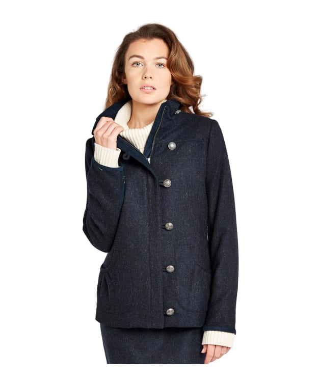 Women's Dubarry Bracken Water-Repellent Tweed Jacket - Navy
