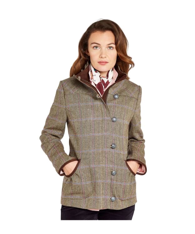 Women's Dubarry Bracken Water-Repellent Tweed Jacket - Woodrose