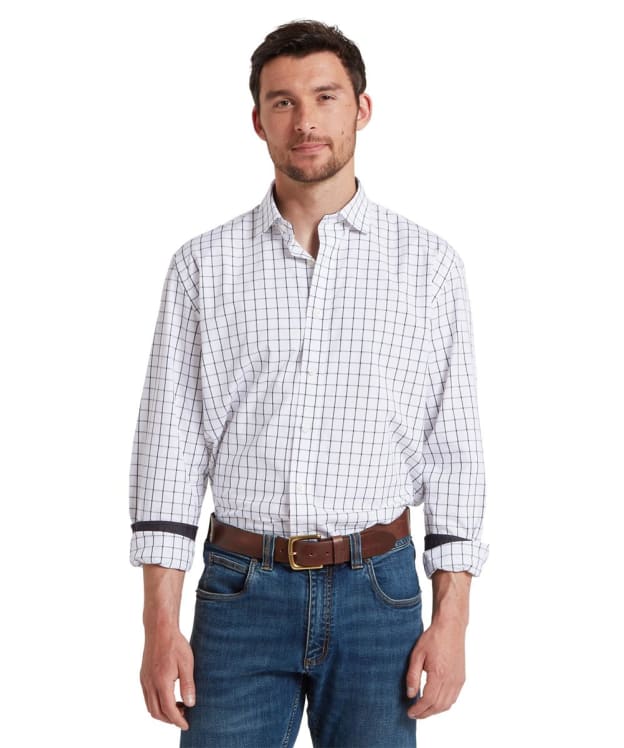 Men's Schöffel Halesworth Tailored Shirt - Blue Check