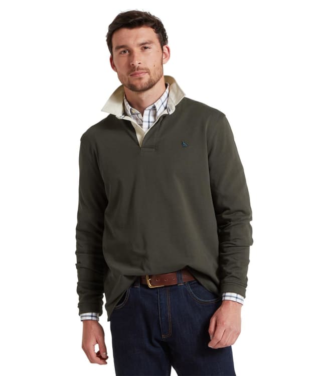 Men’s Schöffel Porthallow Rugby Shirt - Peat Green