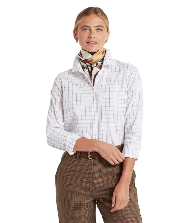 Women’s Schöffel Blakeney Shirt - Dark Mauve Tattersall
