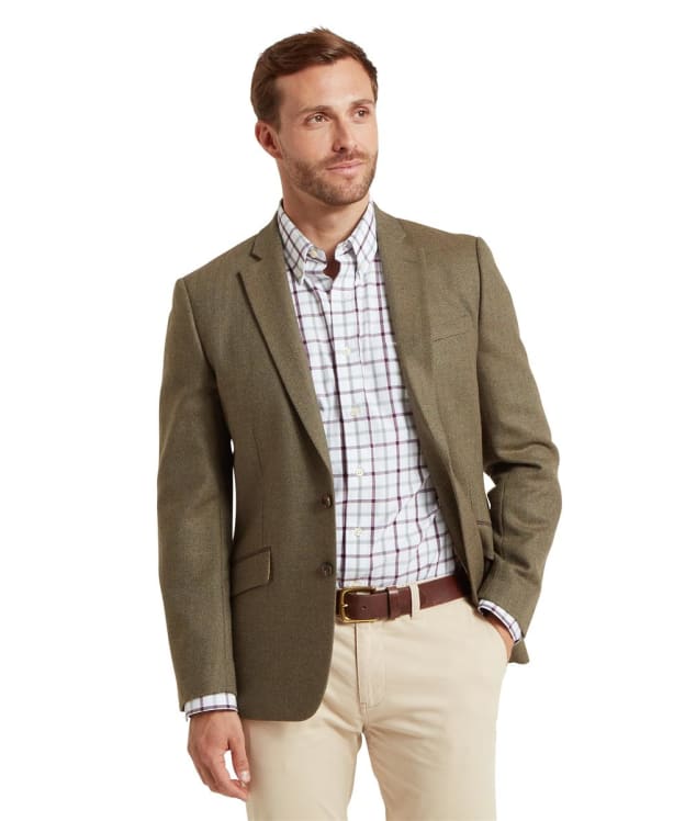 Men’s Schöffel St. Andrews Tweed Sports Jacket - Loden Green Herringbone Tweed