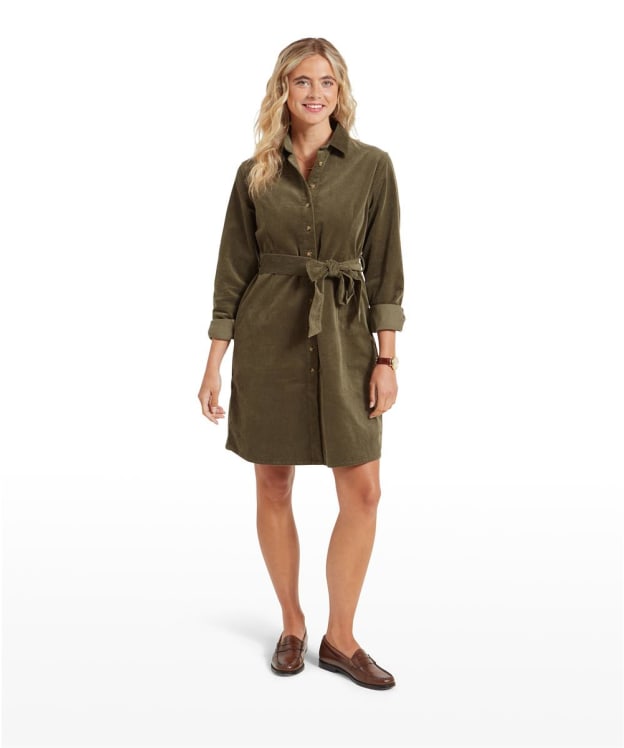 Women’s Schöffel Sage Cord Dress - Dark Sage