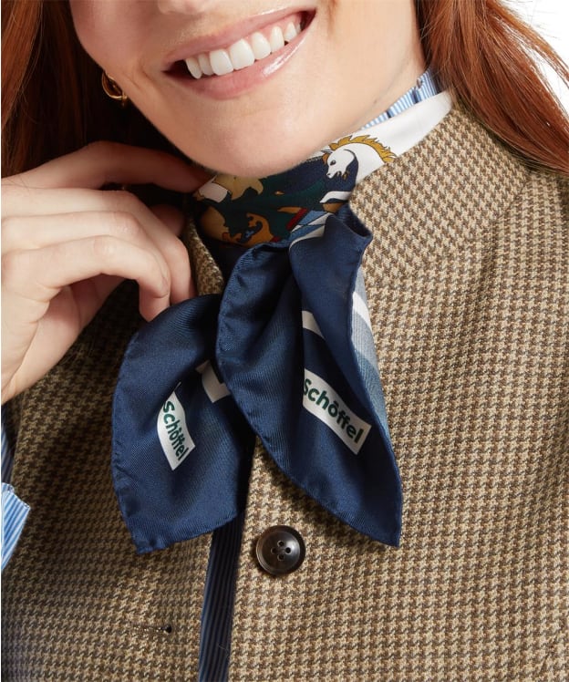 Women's Schöffel Hathersage Silk Scarf - Crest Print