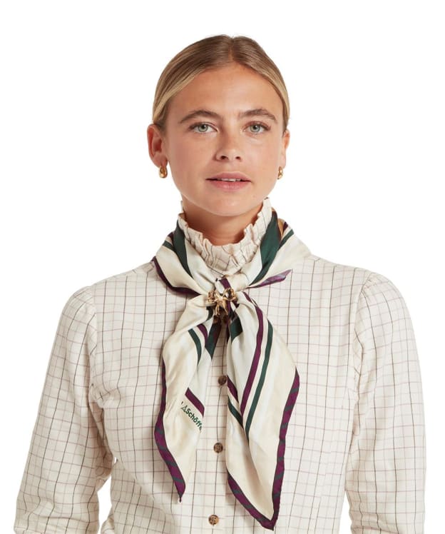 Women's Schöffel Hathersage Silk Scarf - Bridle Print