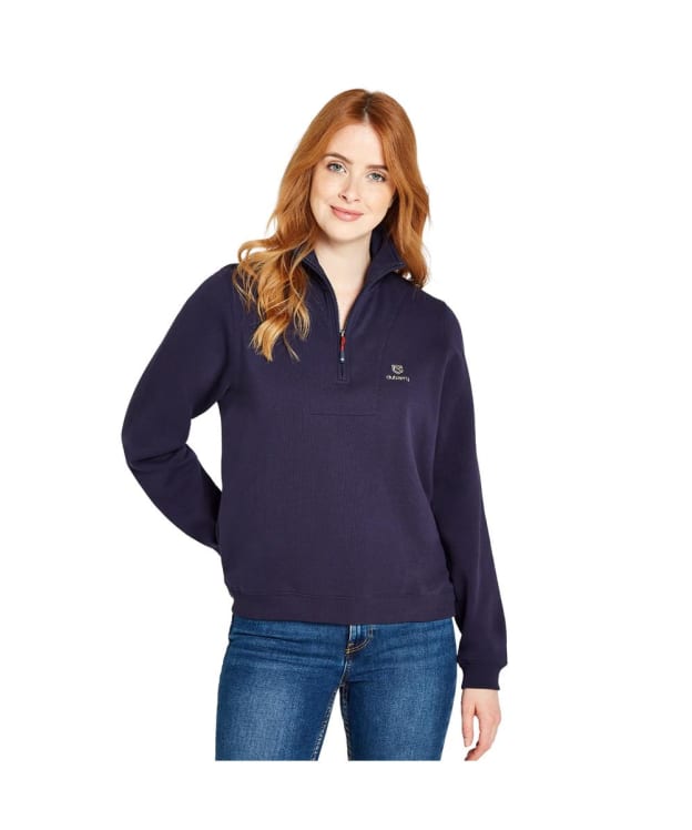 Women's Dubarry Castlemartyr 1/4 Zip Sweatshirt - Navy