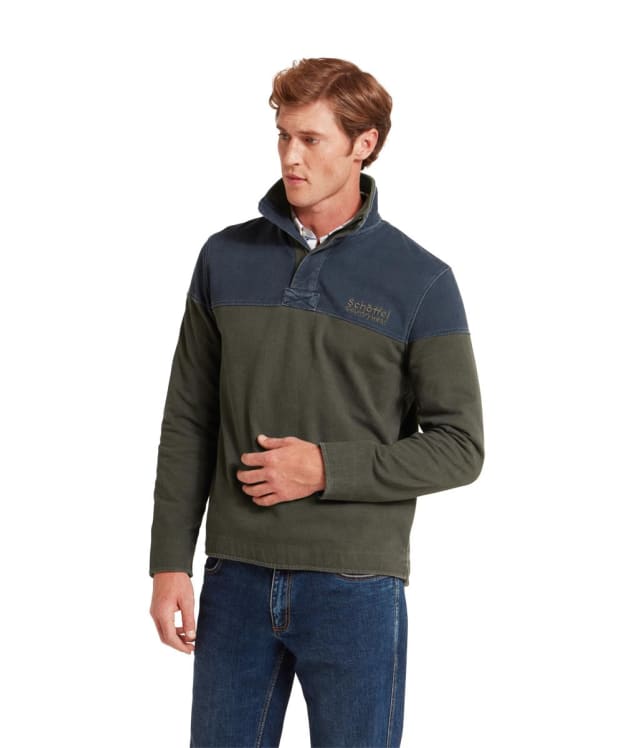 Men's Schöffel Helford Heritage Sweatshirt - Peat Green