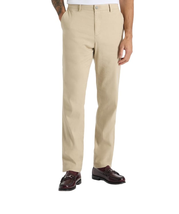 Men's Spoke Sharps Linen Chino Trouser - Khaki