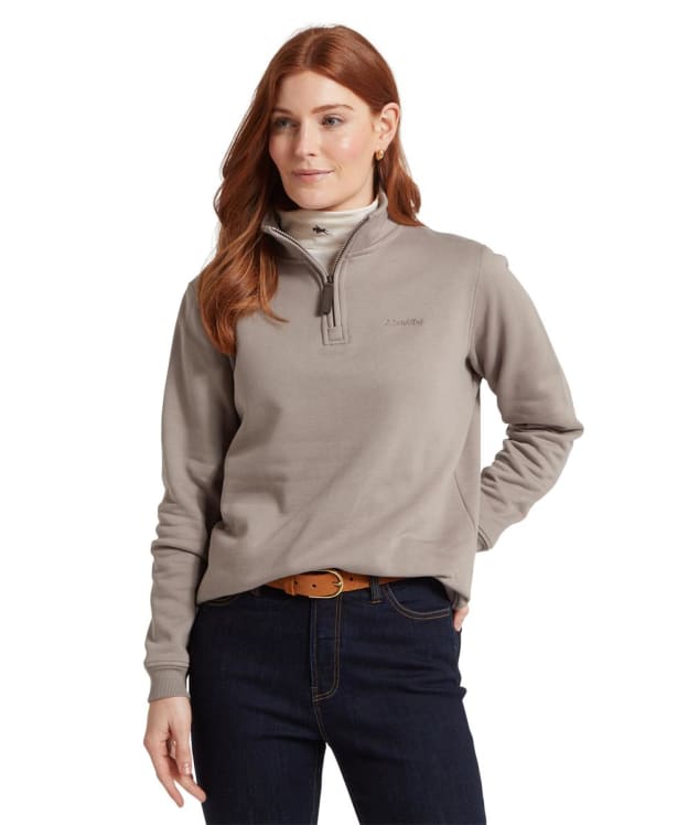 Women’s Schoffel Sennen Cove ¼ Zip Sweatshirt - Mushroom