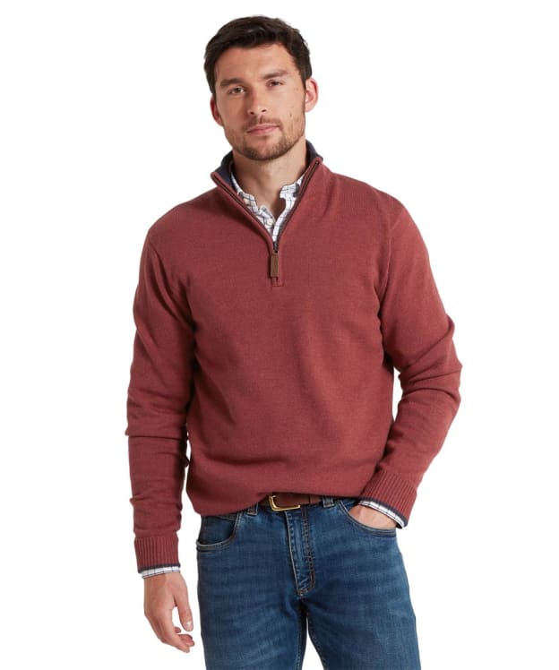 Men's Schöffel Blair 1/4 Zip Jumper - Redwood