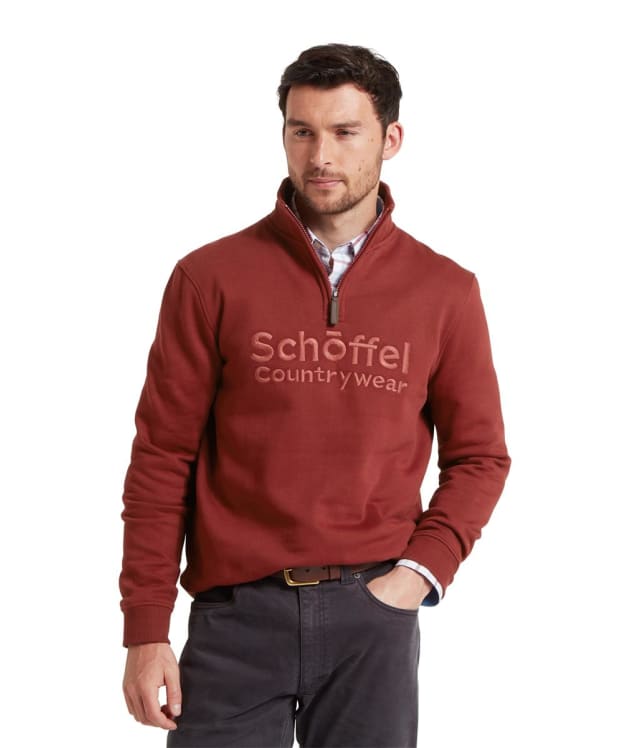 Men's Schoffel Bude Sweatshirt - Redwood