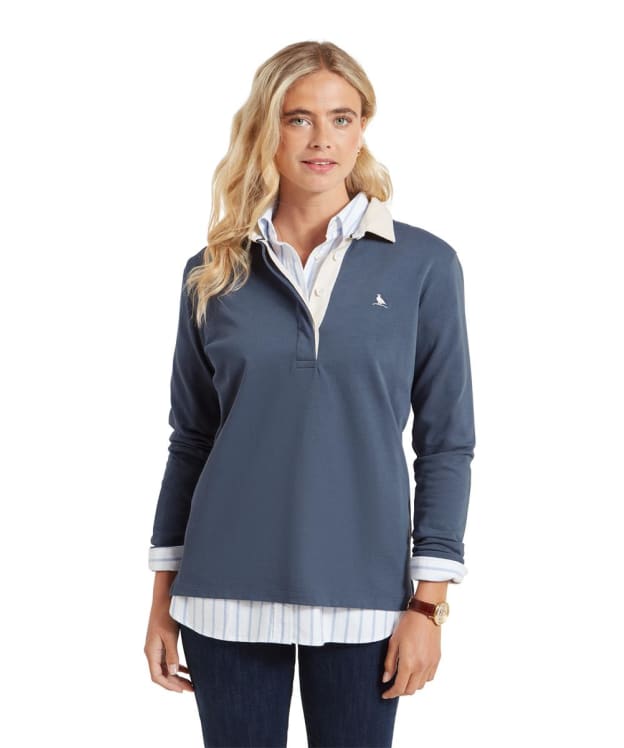 Women’s Schöffel Chapel Porth Rugby Shirt - Vintage Navy