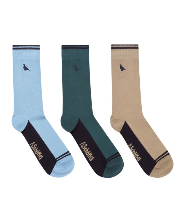 Men’s Schöffel Bamboo Socks – 3 Pack - Ptarmigan Mix