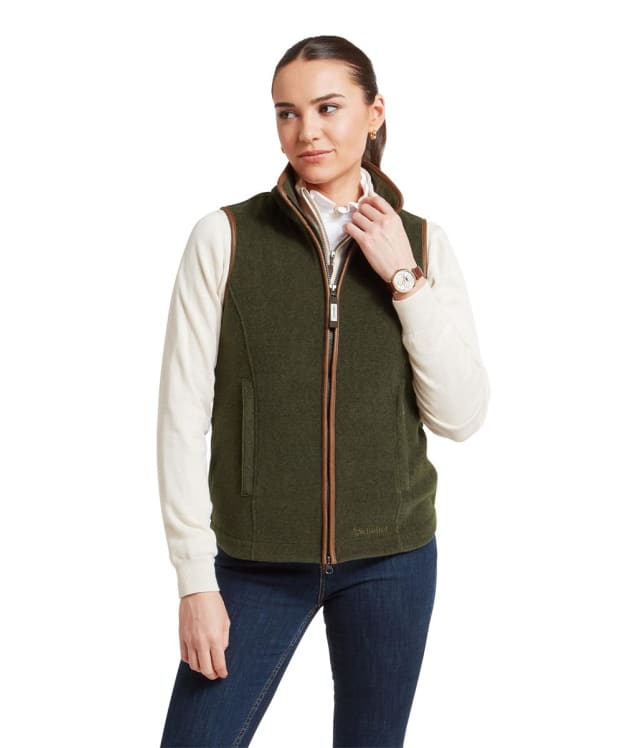 Women's Schoffel Lyndon Fleece Gilet - Dark Olive