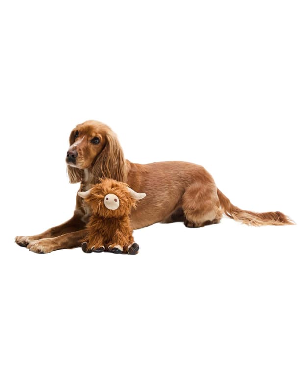 Barbour Dog Highland Cow Toy - Brown / Classic