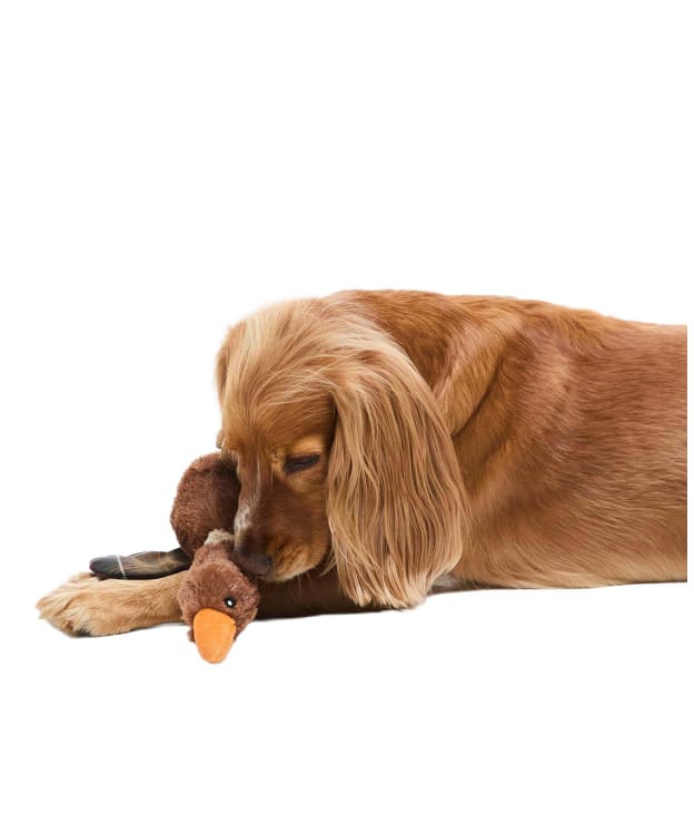Barbour Dog Flying Duck Toy - Brown