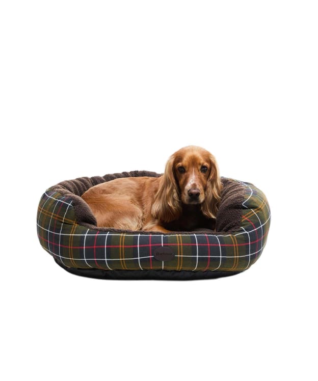 Barbour Dog Snuggle Bed 30' - Classic Tartan
