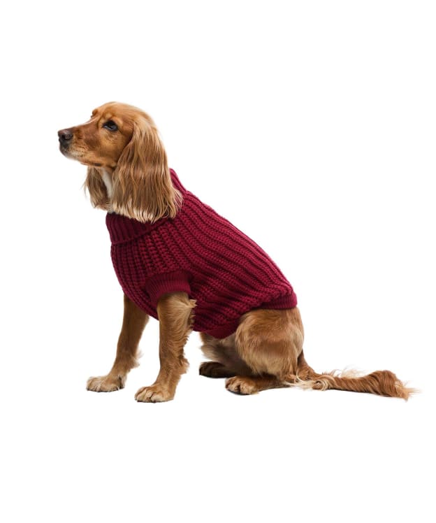 Barbour Saltburn Dog Jumper - Biking Red