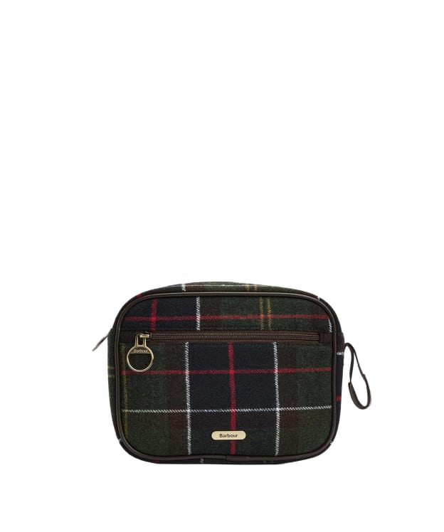 Women's Barbour Allowhay Tartan Wash Bag - Classic Tartan