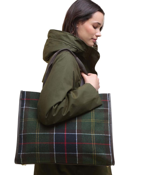 Women's Barbour Turnberry Tartan Tote Bag - New Classic Tartan
