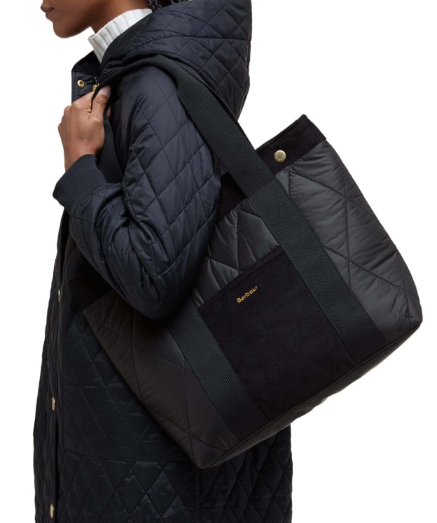 Women's Barbour Healy Tote Bag - Black / Ancient 
