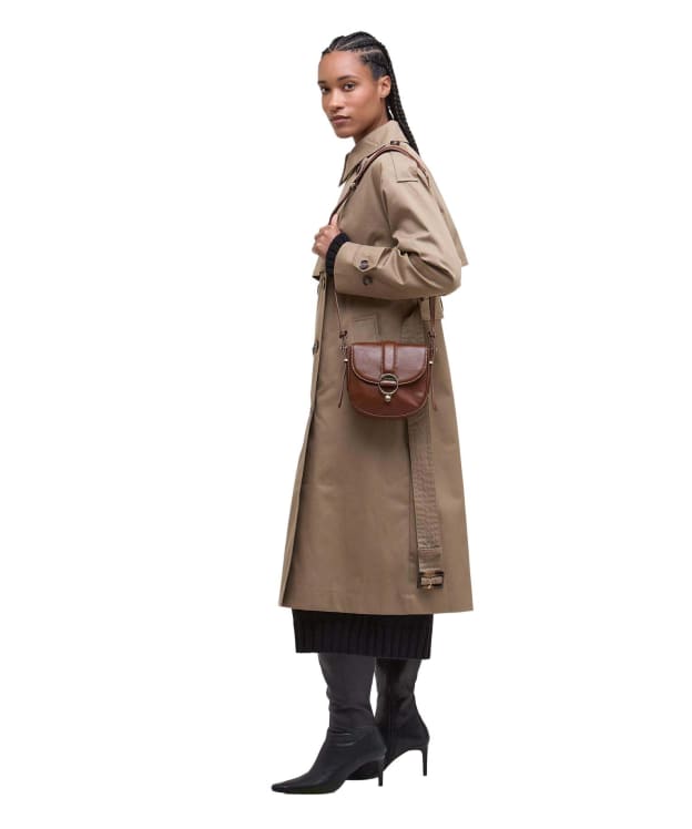 Women's Barbour Elm Leather Crossbody Bag - Brown