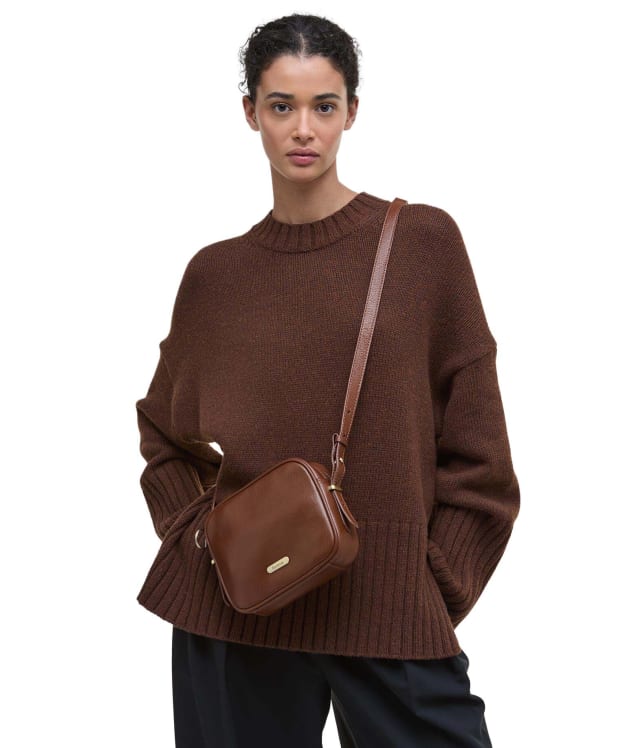 Women's Barbour Daphne Leather Crossbody Bag - Brown