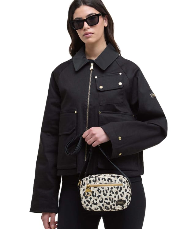 Women's Barbour International Boulevard Micro Crossbody Bag - Jasmine Leopard