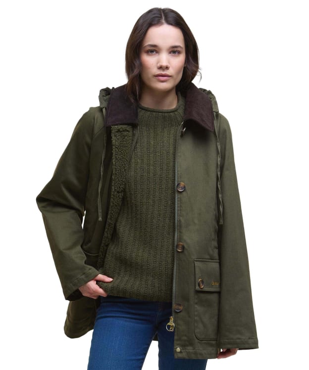 Women's Barbour Delfina Casual Jacket - Olive