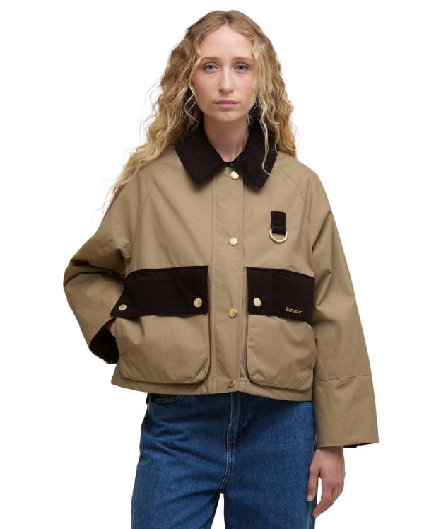 Women's Barbour Phoebe Casual Jacket - MILITARY BROWN/N