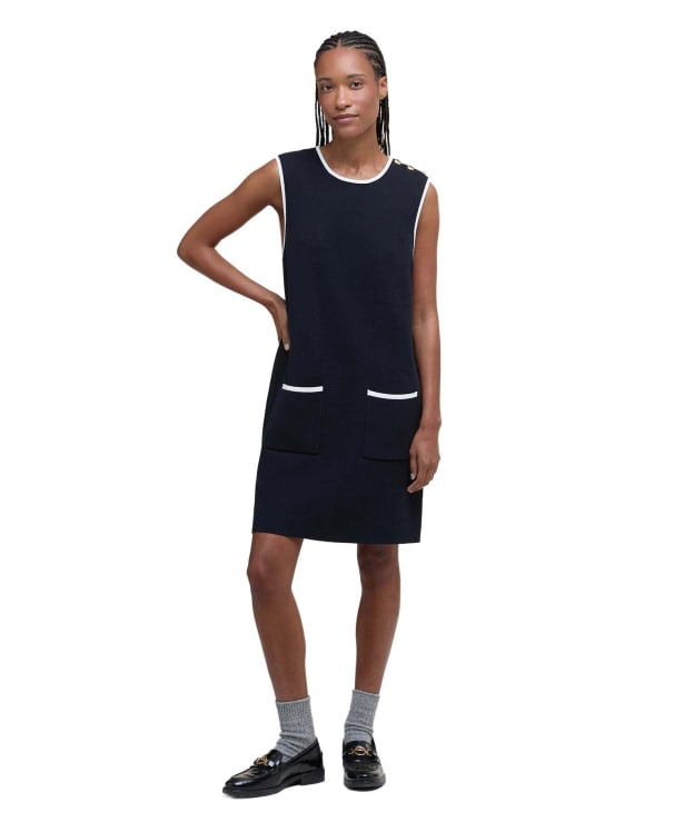 Women's Barbour Colleen Knitted Mini Dress - Dark Navy