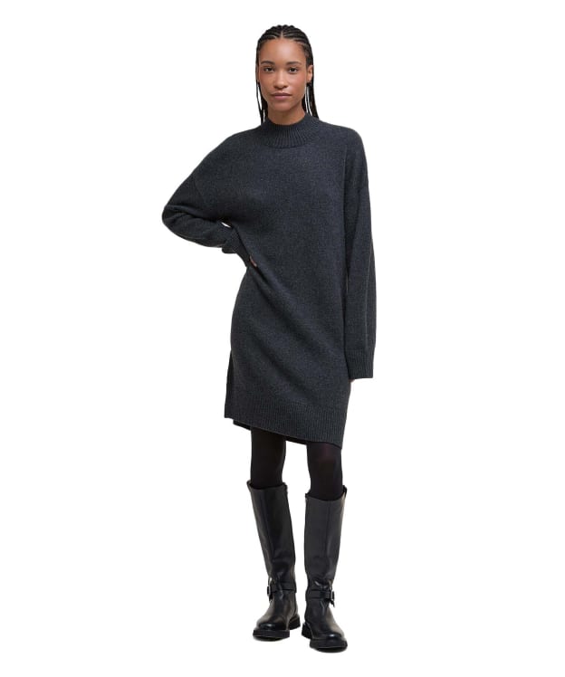 Women's Barbour Serena Knitted Mini Dress - Charcoal